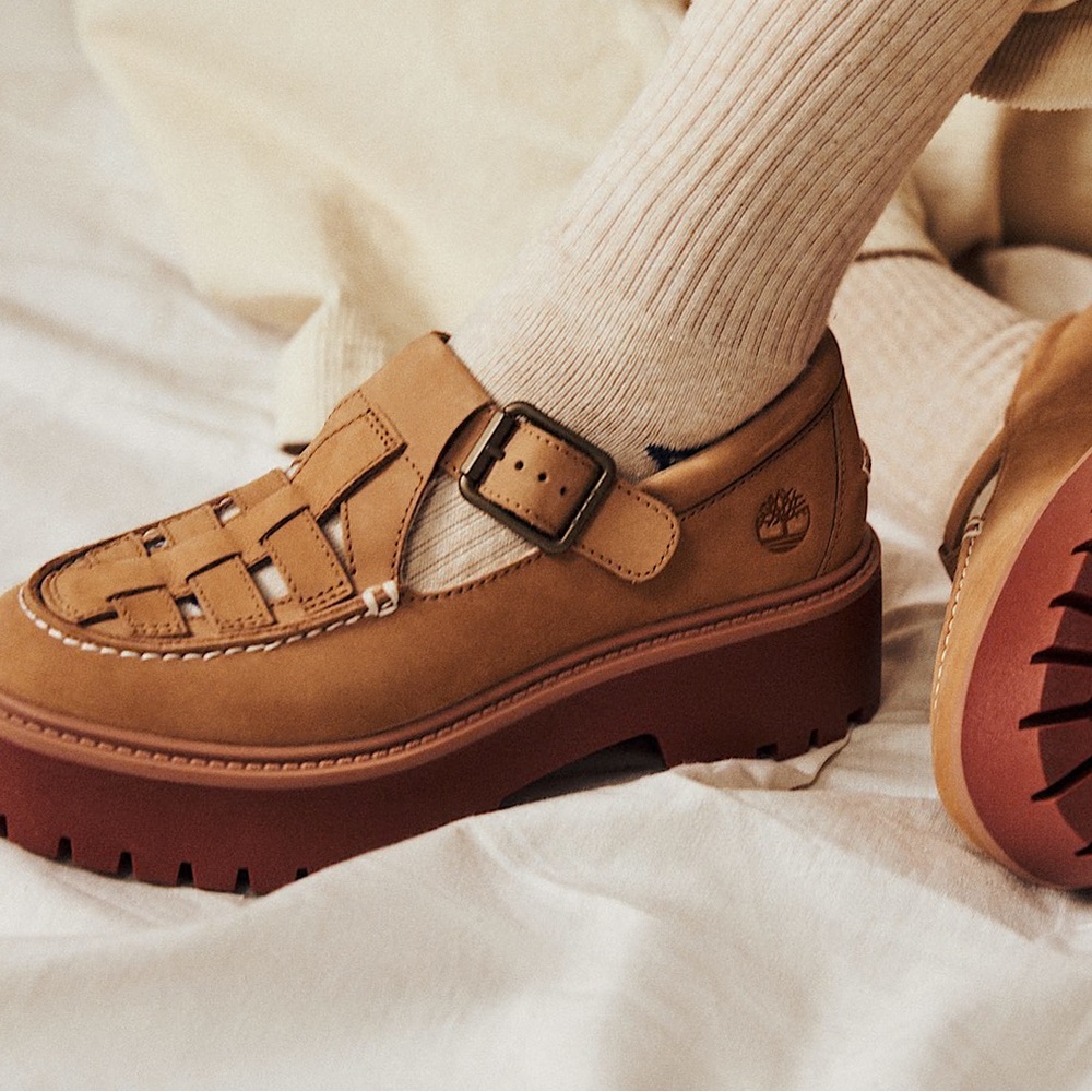 Timberland Brown Platform Loafers
